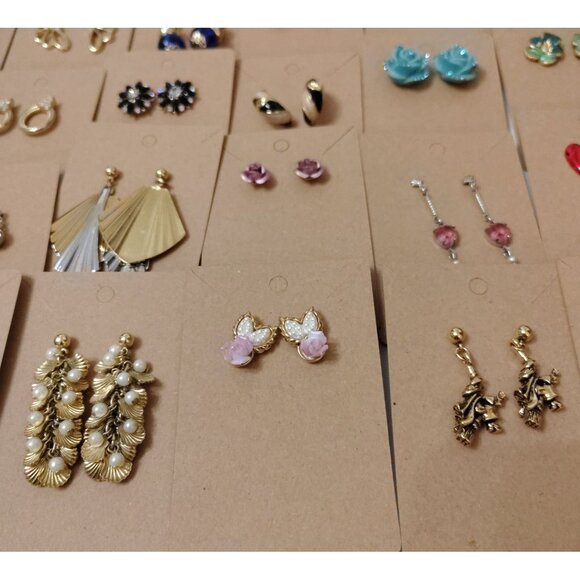 Bulk Lot Of 56 Vintage Earrings Mix Of Avon & Others - Picture 3 of 15